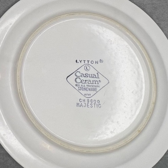 Vintage Lytton Casual Ceram Stoneware Japan Side Plates CH9600 Set of 4 - Picture 5 of 14